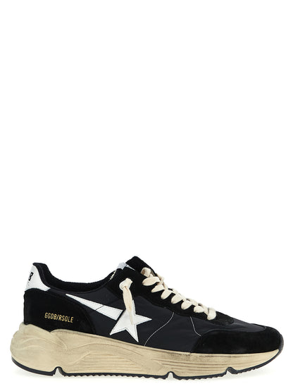 Athletic Sneakers by Golden Goose for men in nylon polyester polyurethane suede leather & cotton bicolour, black & white features an exquisite silhouette, showcasing the premium athletic style of the Men's Athletic Nylon Polyester Polyurethane Suede Leather & Cotton Sneakers with an exquisite finish.