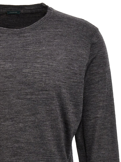 ZANONE Men's Virgin Wool Cardigan - Gray