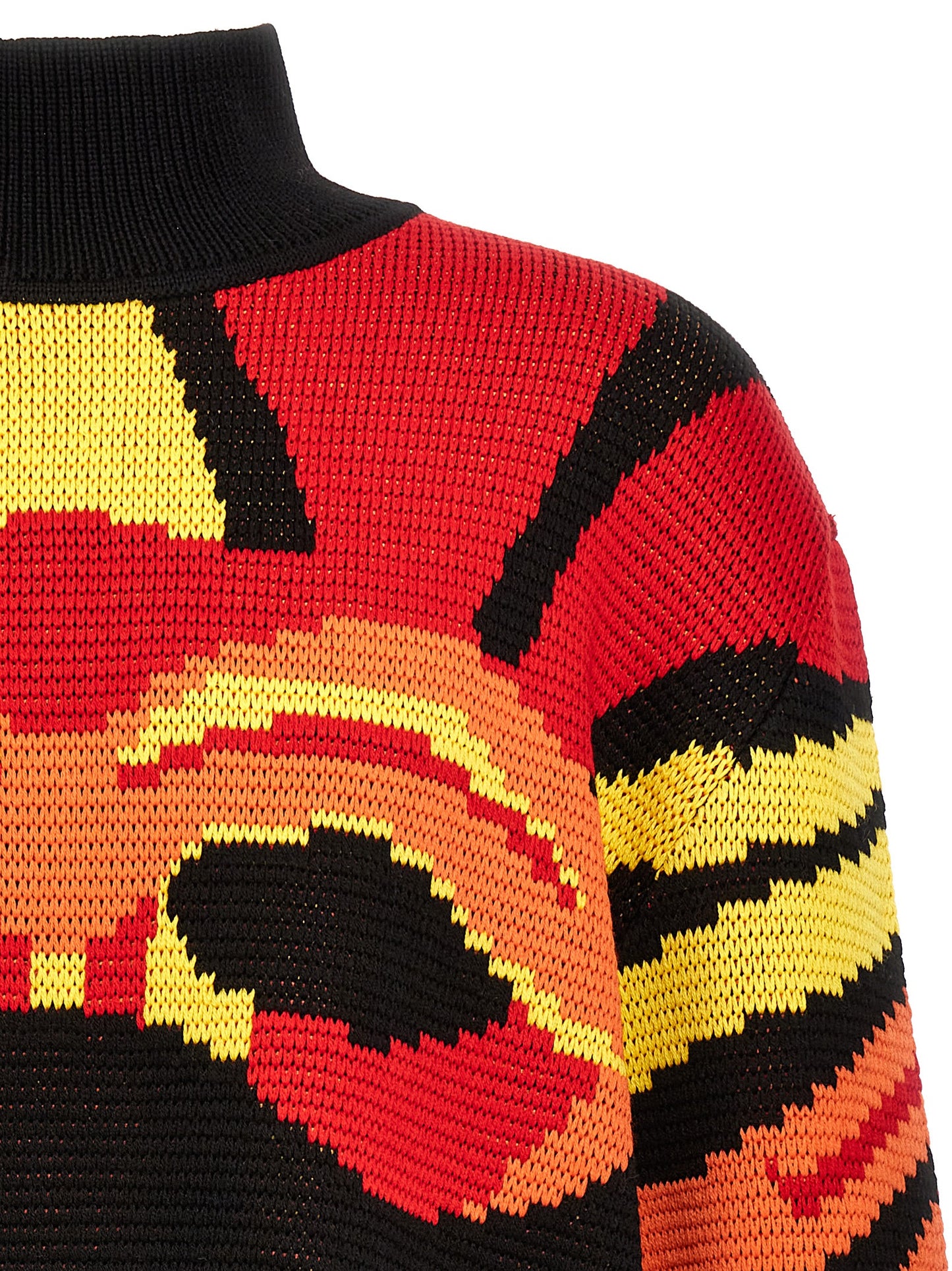Bluemarble Men's Wool Cardigan - Multicolor Patterned Jacquard