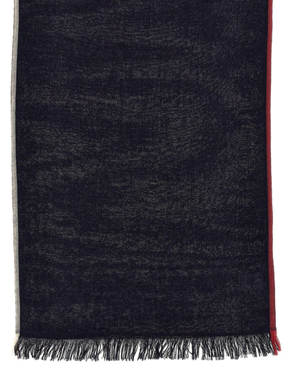 Scarf by Brunello Cucinelli for men in cashmere silk blue showcases a warm silhouette from the Cashmere Silk Scarf collection, offering a warm drape that exudes sophisticated luxury.