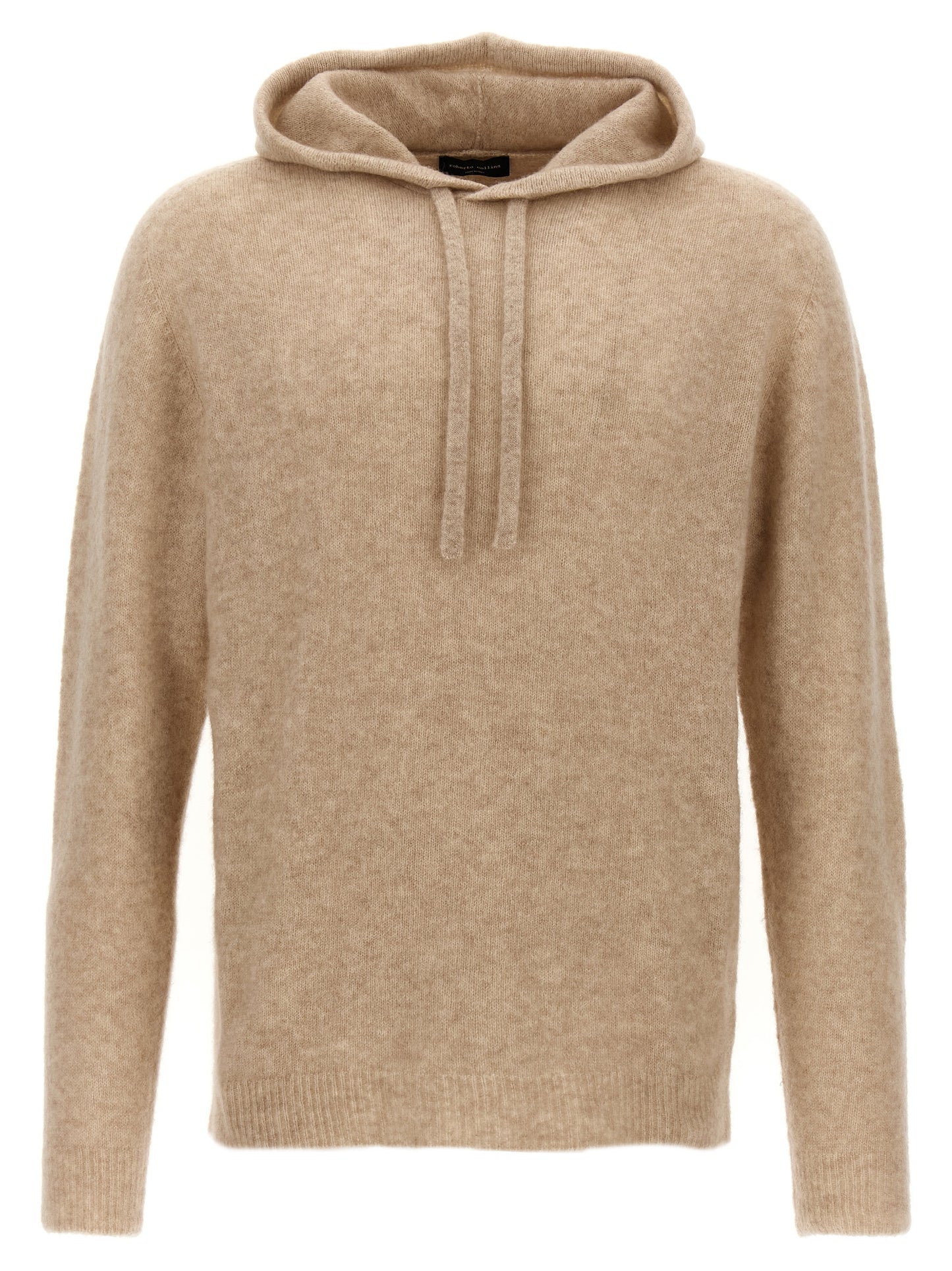 Roberto Collina Men's Silk Cashmere & Polyester Hooded Cardigan - Beige