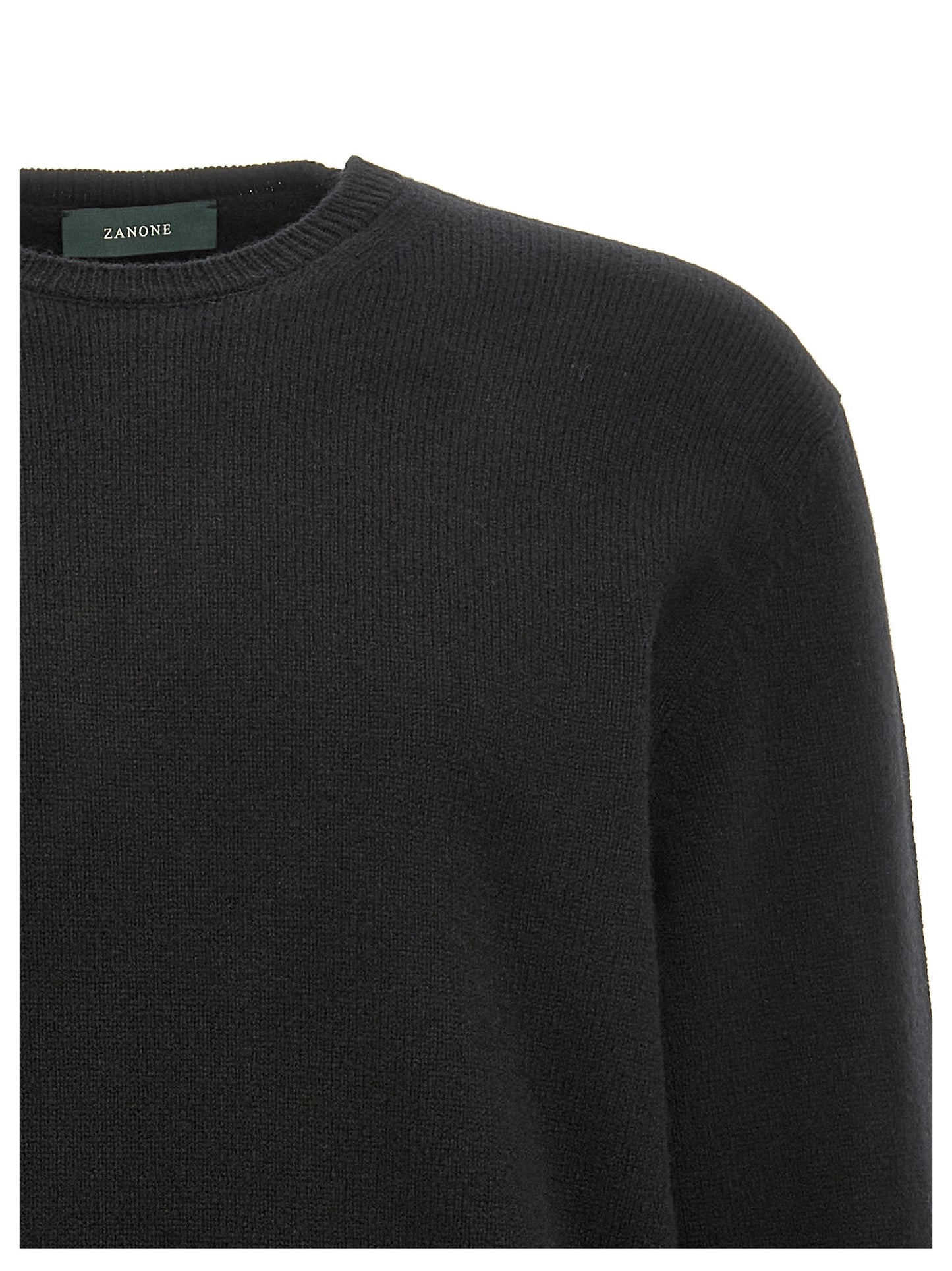 ZANONE Men's Virgin Wool Cardigan - Black