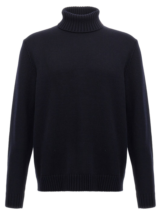 Cardigan by ZANONE for men in virgin wool blue features an crisp silhouette, showcasing a sophisticated and detail for a truly crisp finish.