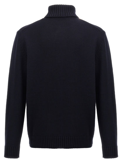 ZANONE Men's Virgin Wool Cardigan - Blue