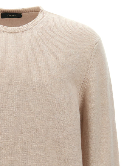 ZANONE Men's Virgin Wool Cardigan - Beige