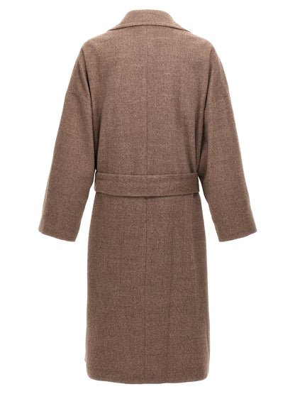 Etro Men's Single Breasted Wool Trench Coat - Beige