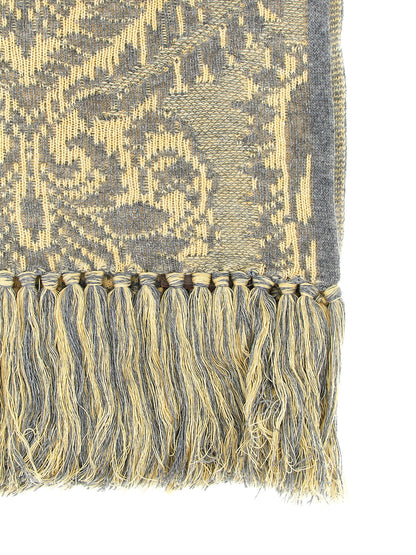 Etro Wool Scarf - Multicolor Jacquard Signature