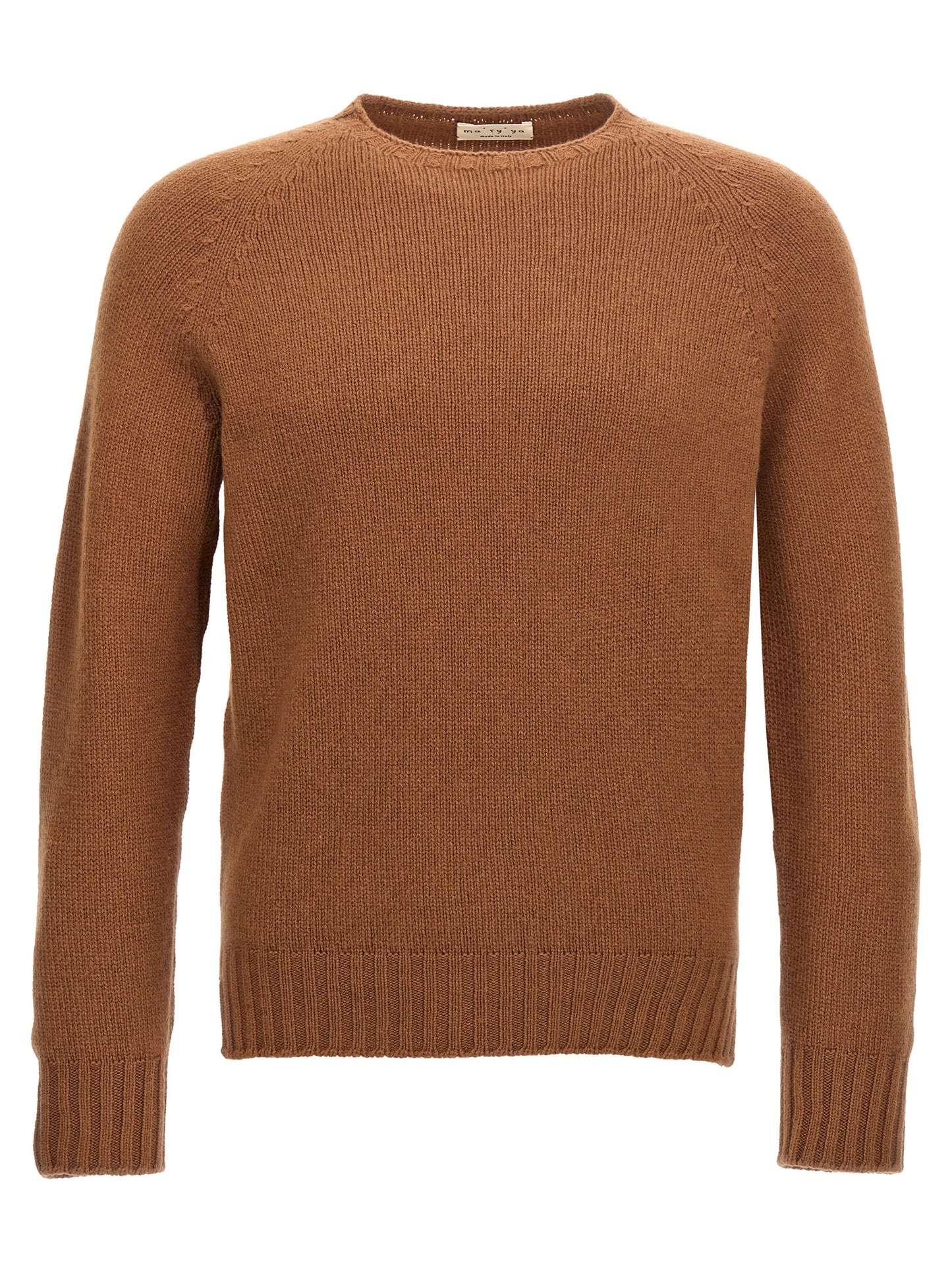 MA'RY'YA Men's Cashmere Silk & Modacrylic Cardigan - Brown