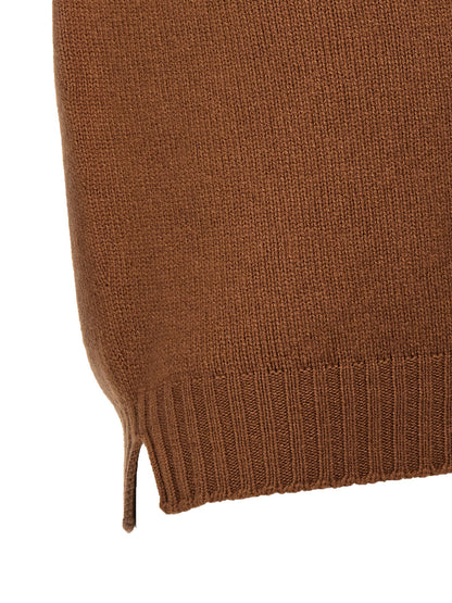 MA'RY'YA Men's Cashmere Silk & Modacrylic Cardigan - Brown