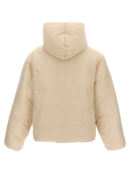 Jacquemus White Polyamide Full-Length Jacket
