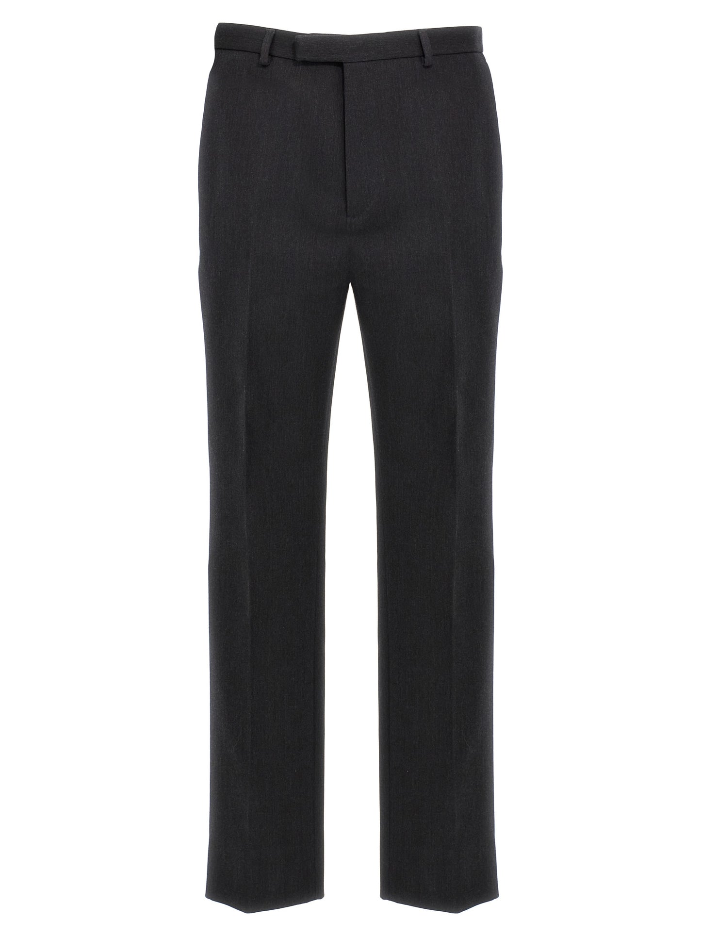 Gucci Men's Straight Leg Wool Trousers - Gray