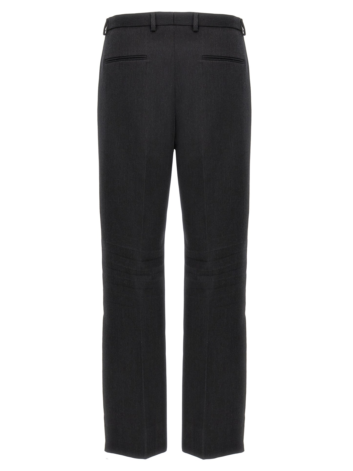 Gucci Men's Straight Leg Wool Trousers - Gray
