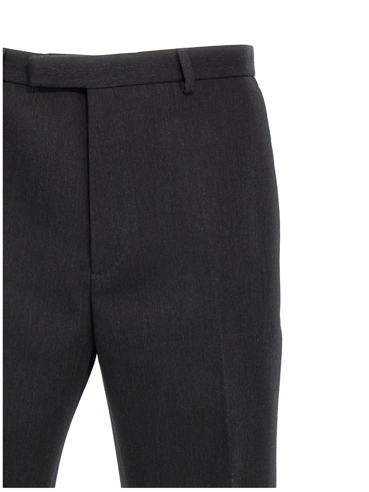 Gucci Men's Straight Leg Wool Trousers - Gray