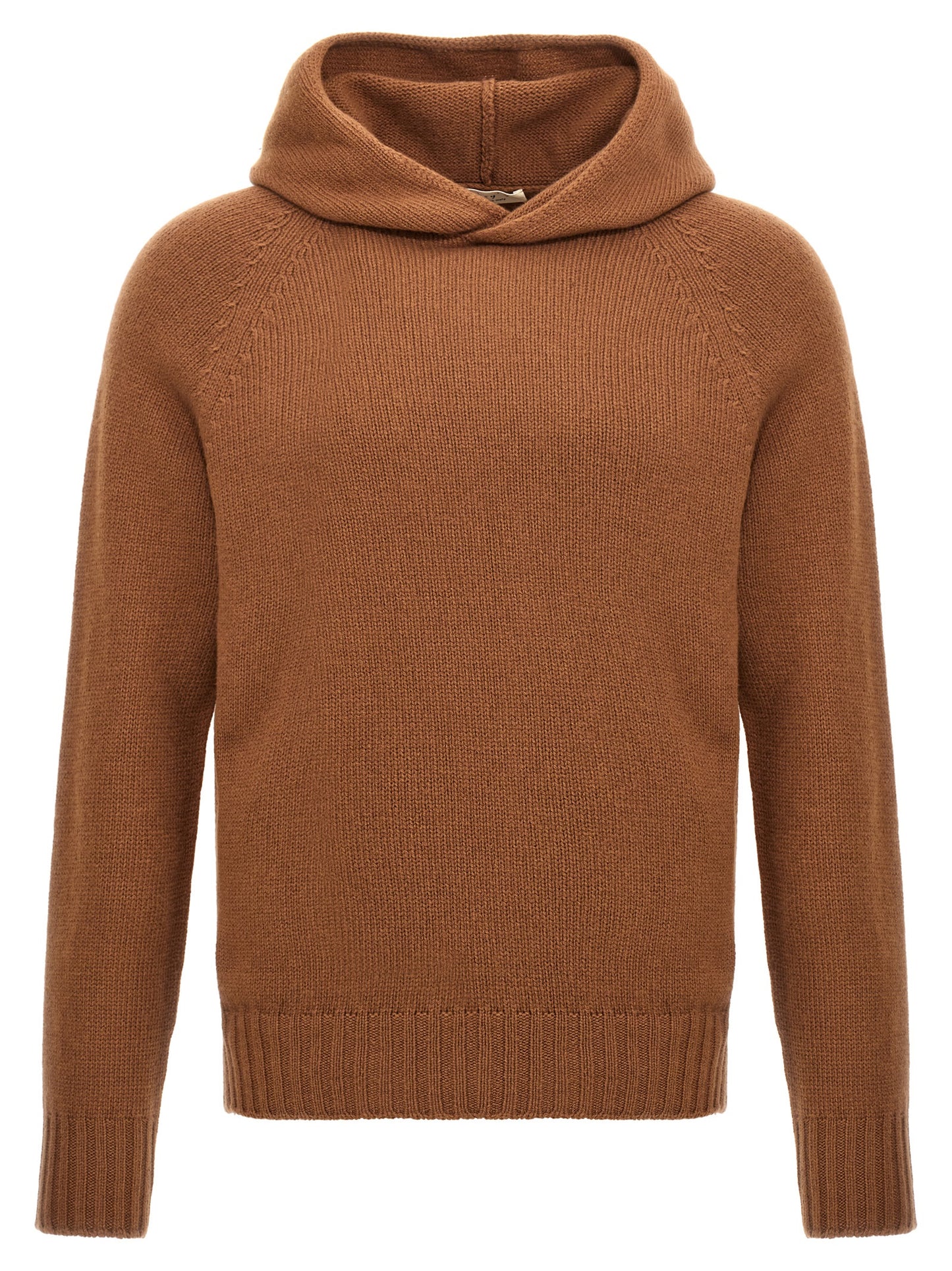 MA'RY'YA Men's Cashmere Silk & Modacrylic Hooded Cardigan - Brown