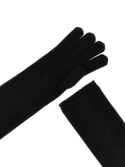 Max Mara Cashmere Gloves - Black