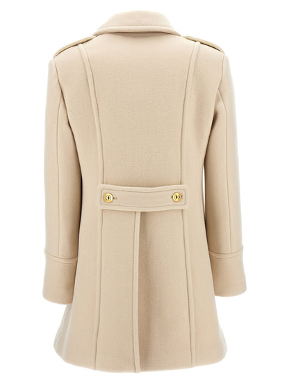 Tom Ford Women's Single Breasted Cashmere Overcoat - White