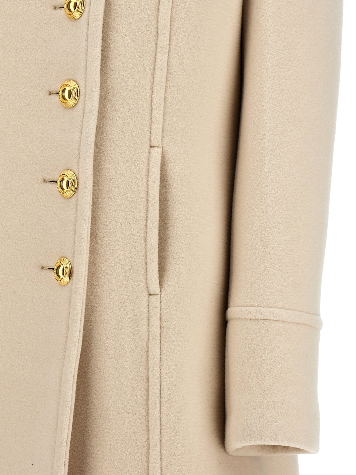 Tom Ford Women's Single Breasted Cashmere Overcoat - White