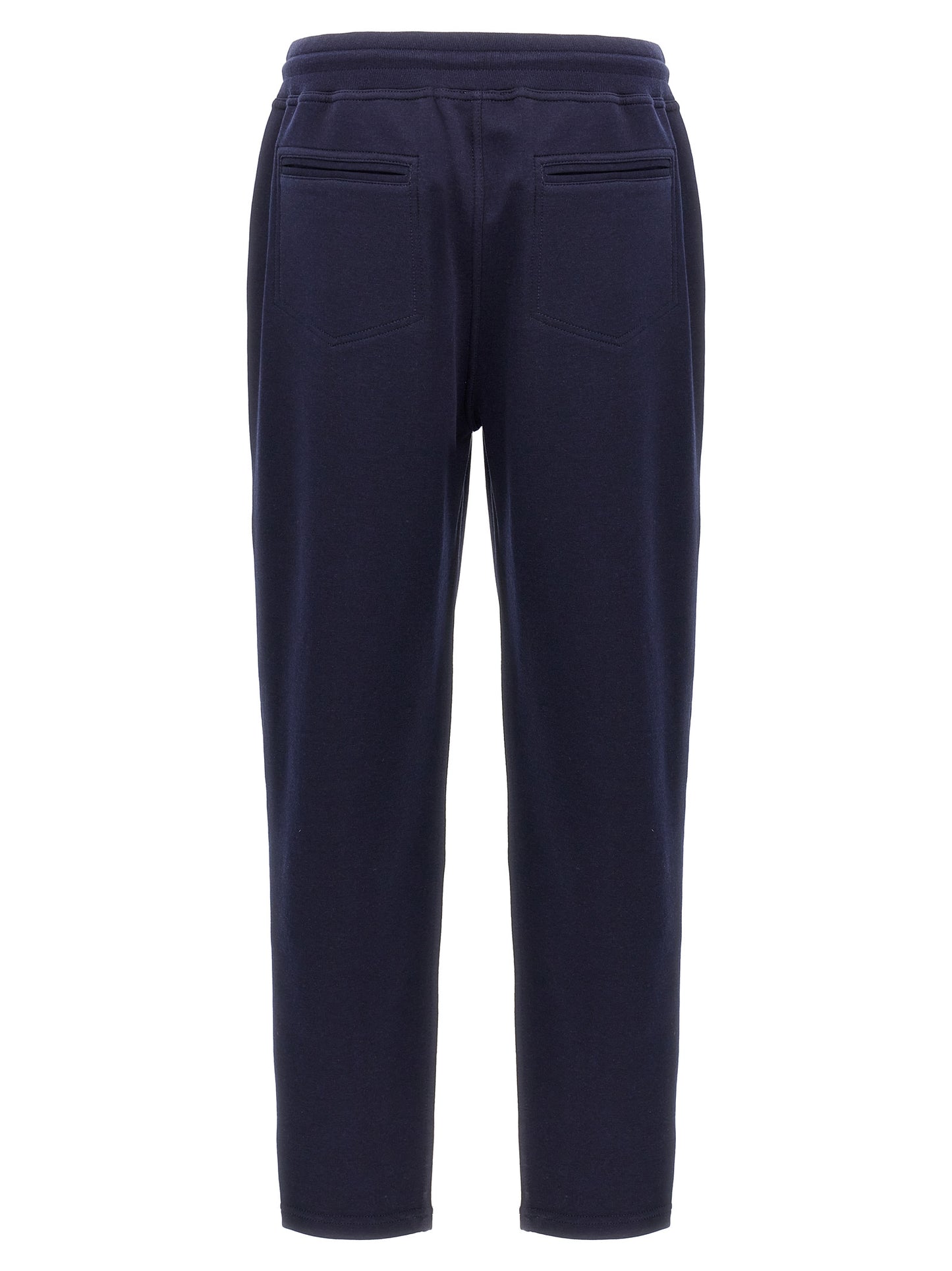 Joggers by Brunello Cucinelli for men in silk cotton & cashmere blue presents a refined pantology silhouette, artfully defined by a refined pantology , long, and a sophisticated .