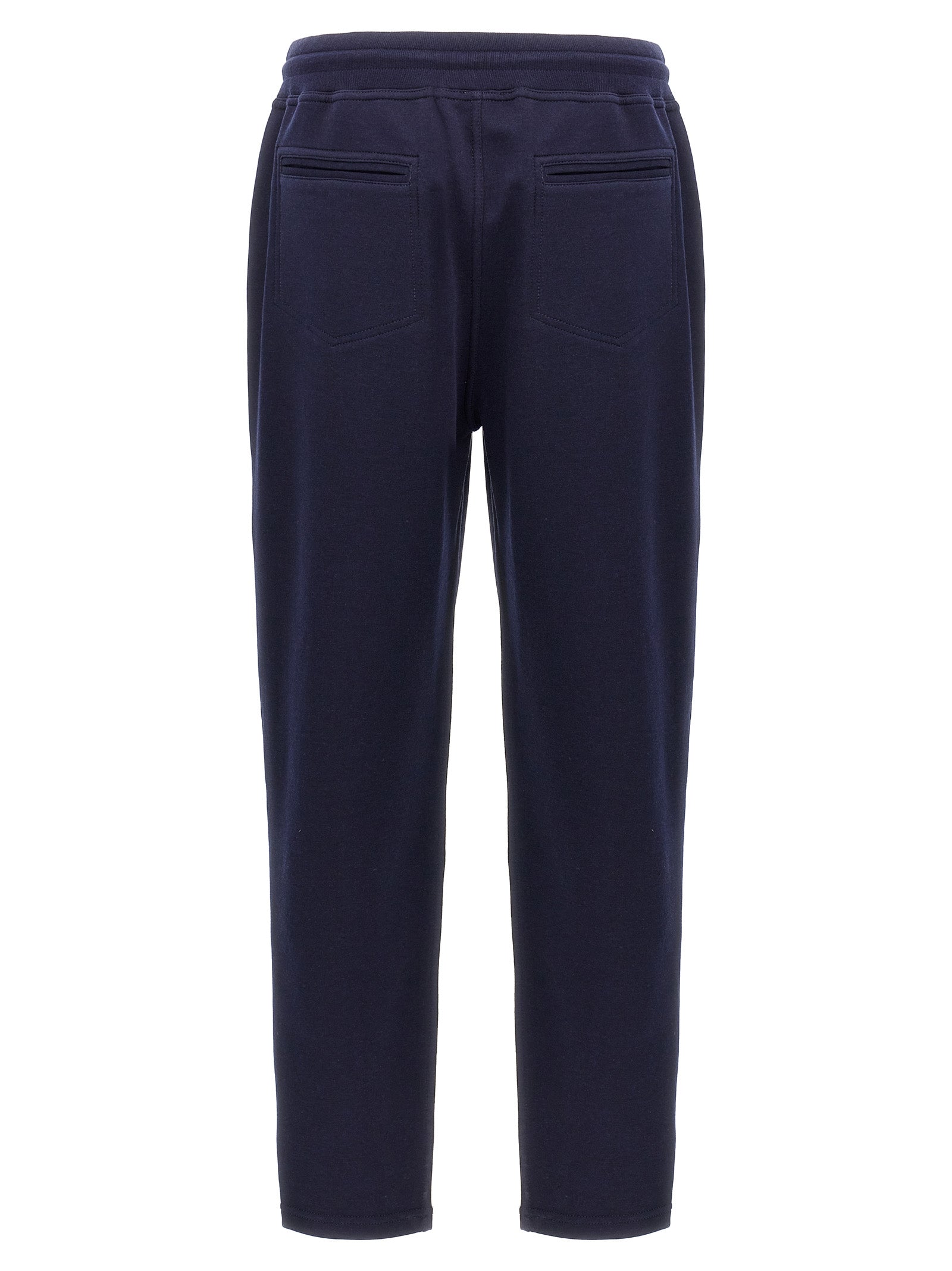 Joggers by Brunello Cucinelli for men in silk cotton & cashmere blue presents a refined pantology silhouette, artfully defined by a refined pantology , long, and a sophisticated .