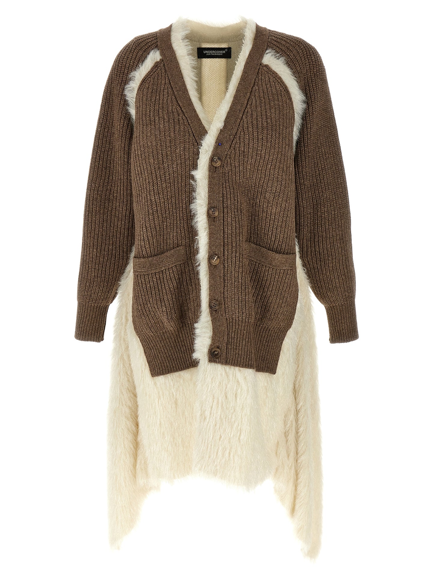 Undercover Women's Wool & Faux Fur Cardigan - Brown