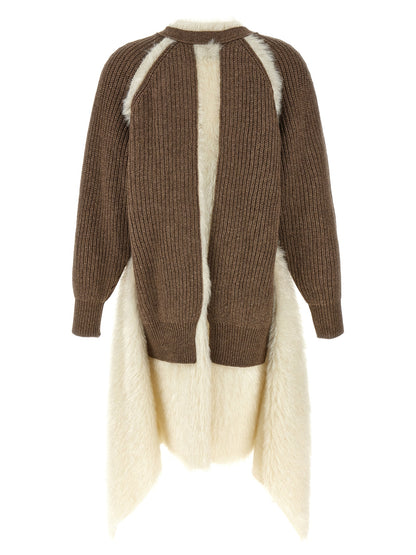 Undercover Women's Wool & Faux Fur Cardigan - Brown