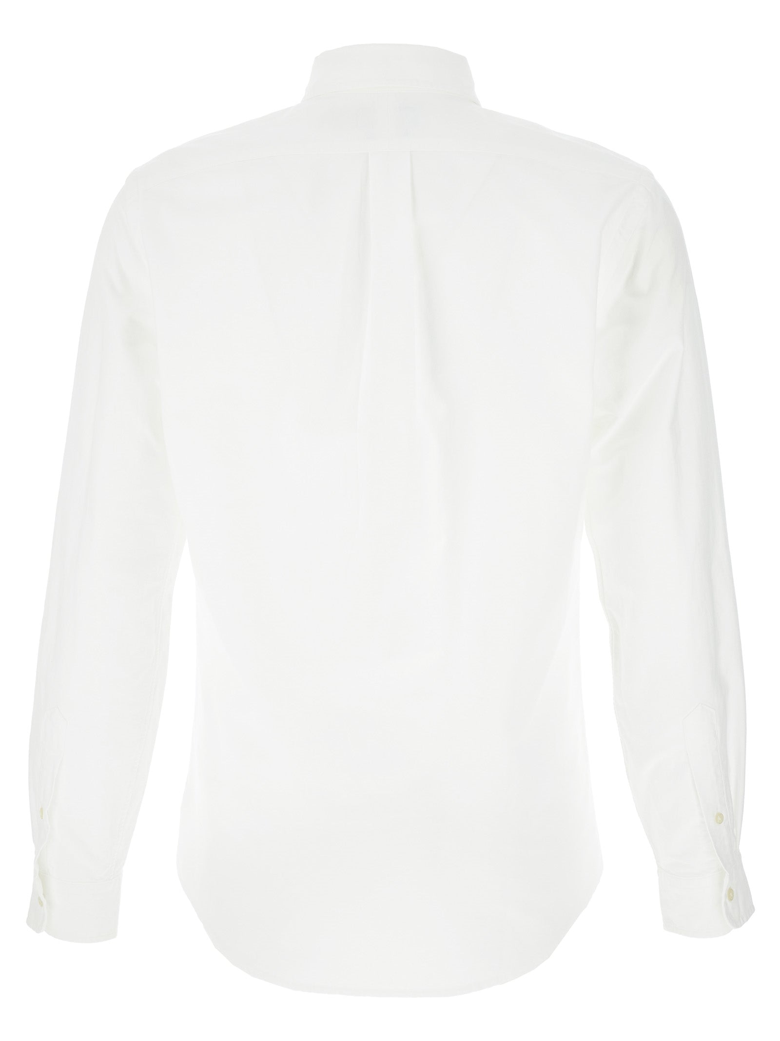 Shirt by Polo Ralph Lauren for men in cotton white, featuring a nuanced and nuanced for a sophisticated finish.