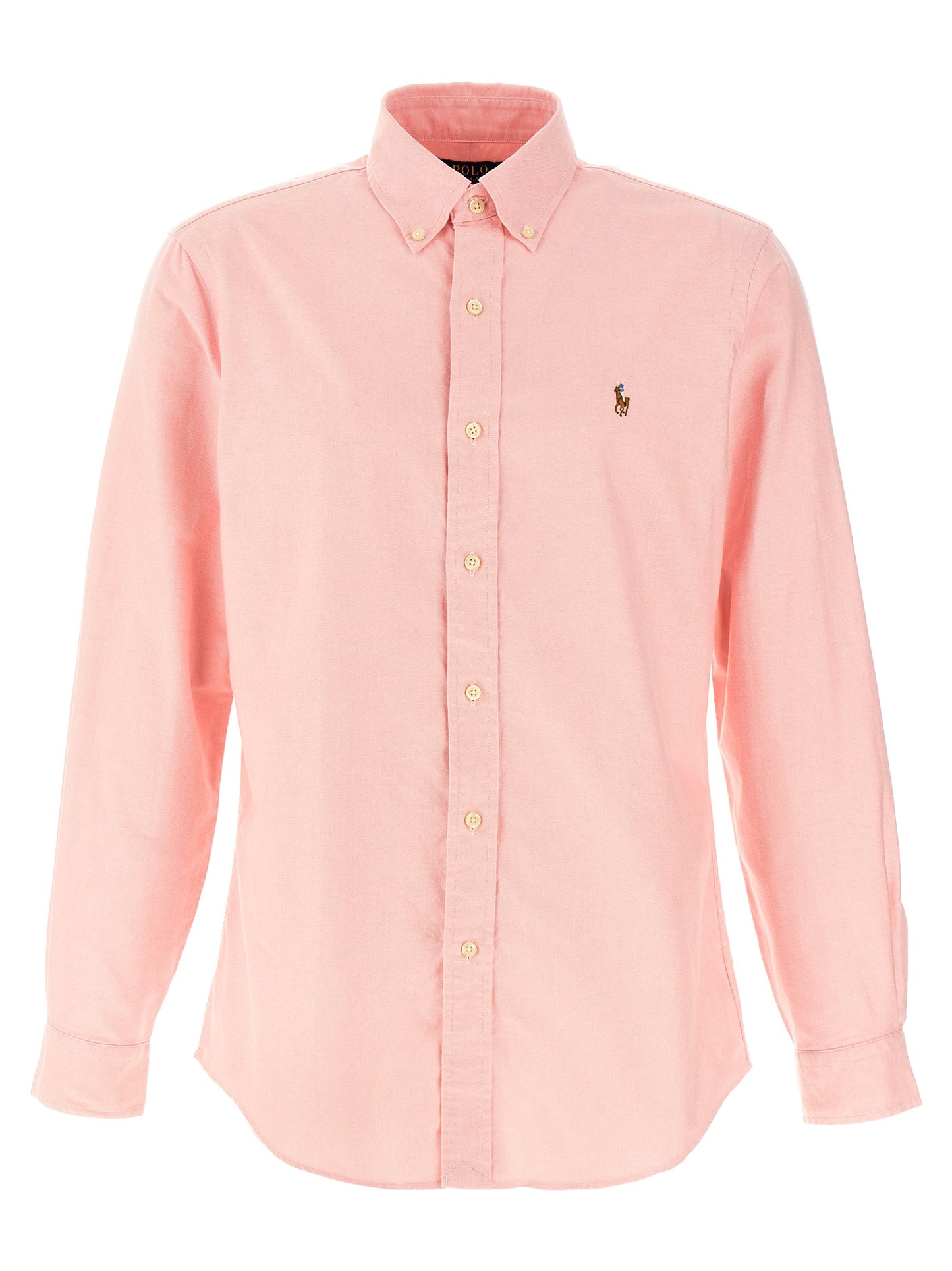 Shirt by Polo Ralph Lauren for men in cotton multicolor, pink & signature showcases a sharp silhouette, elegantly detailed with a sharp and sharp .