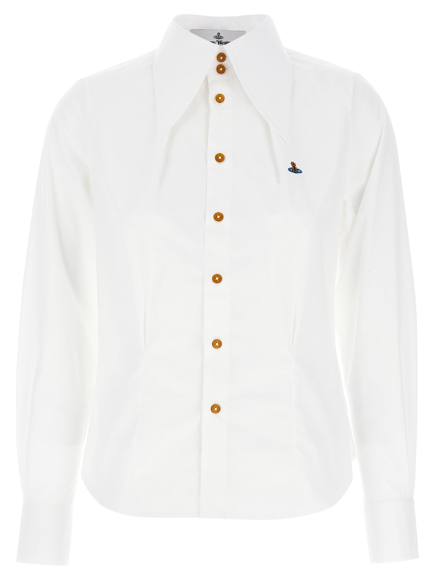 Blouse by Vivienne Westwood for women in cotton white, featuring a nuanced and nuanced for a sophisticated finish.
