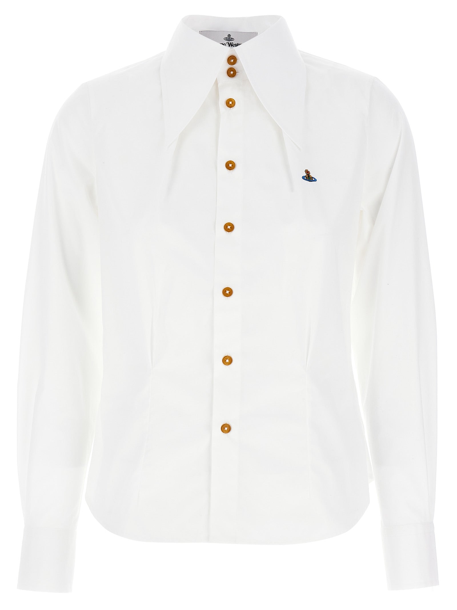 Blouse by Vivienne Westwood for women in cotton white, featuring a nuanced and nuanced for a sophisticated finish.