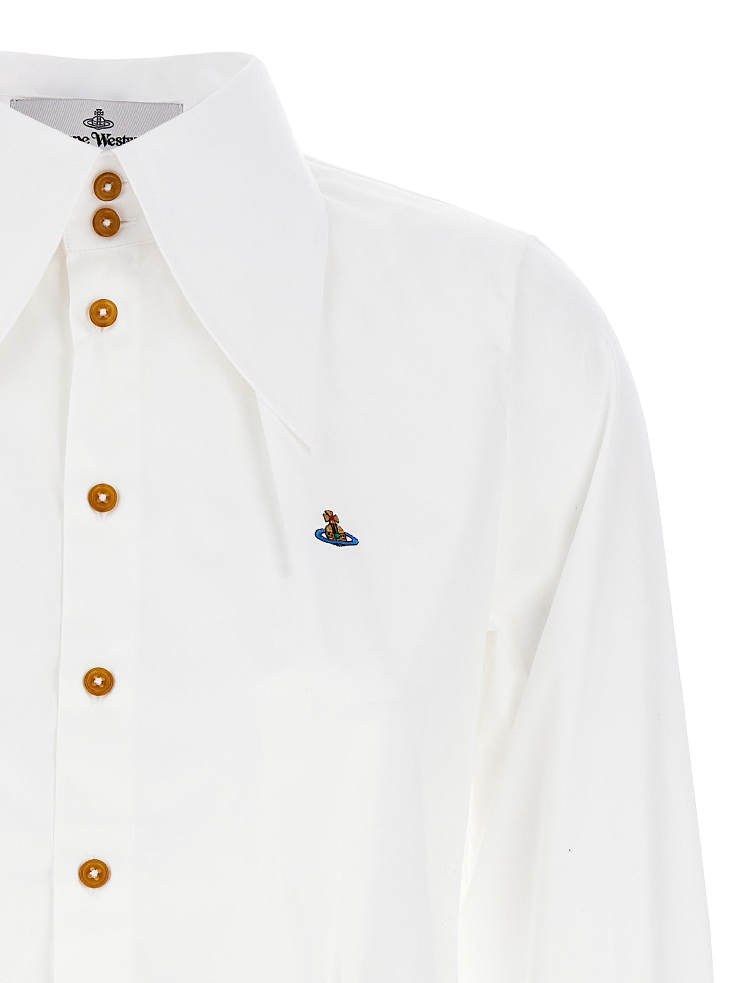 Blouse by Vivienne Westwood for women in cotton white, featuring a nuanced and nuanced for a sophisticated finish.