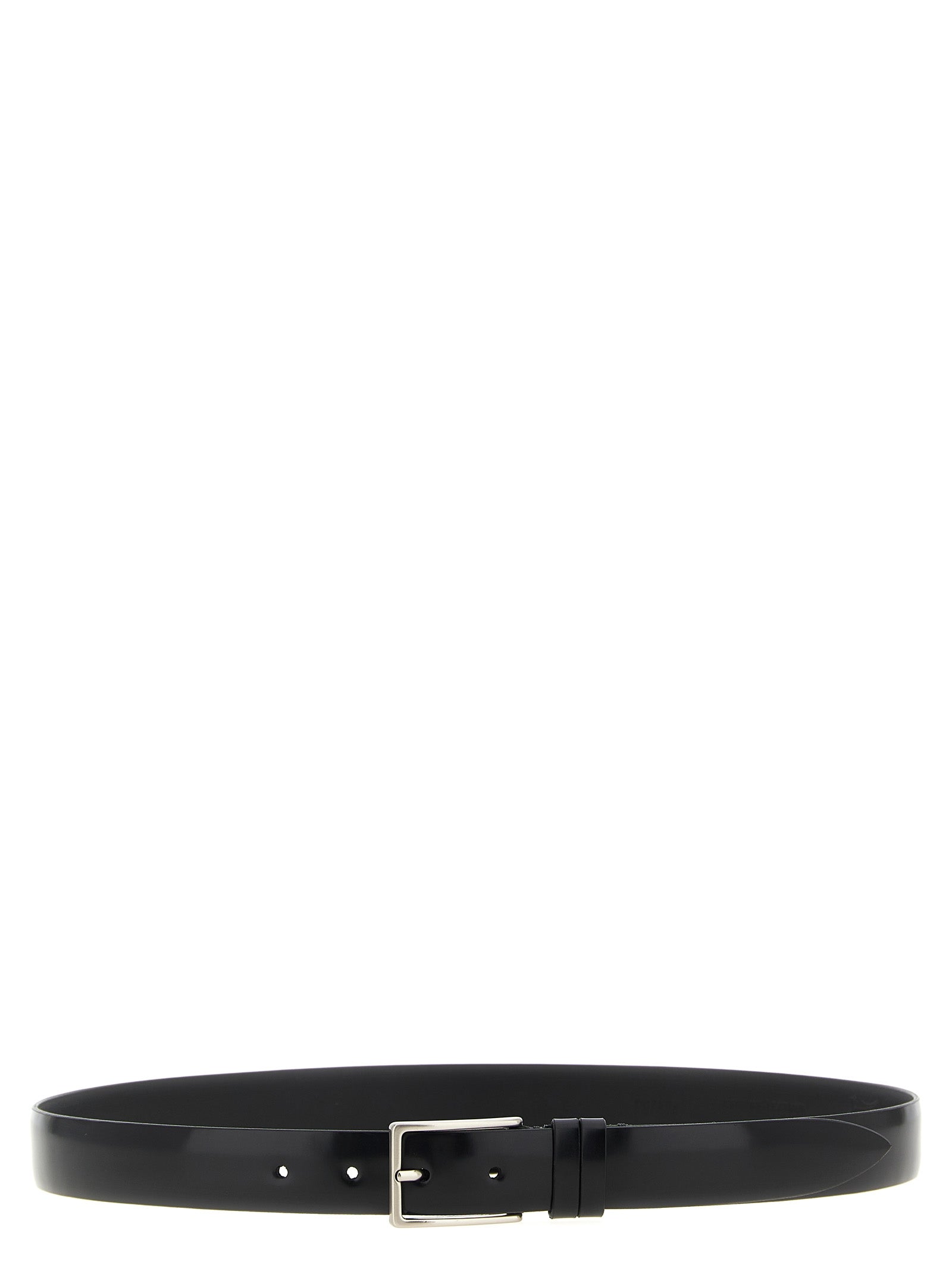 Belt by ZERBINI CLAUDIO for men in leather & metal black features an artisanal silhouette, showcasing the artisanal craftsmanship of the Leather & Metal Belt collection for a artisanal finish.