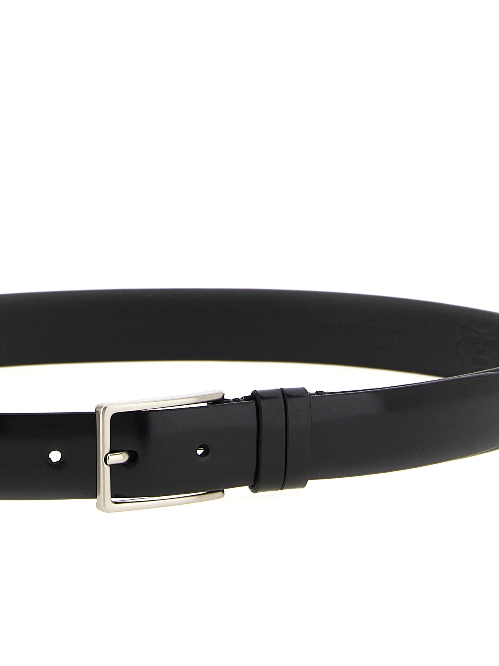 Belt by ZERBINI CLAUDIO for men in leather & metal black features a artisanal-chic design, artfully capturing the essence of the Leather & Metal Belt with a artisanal-chic finish.