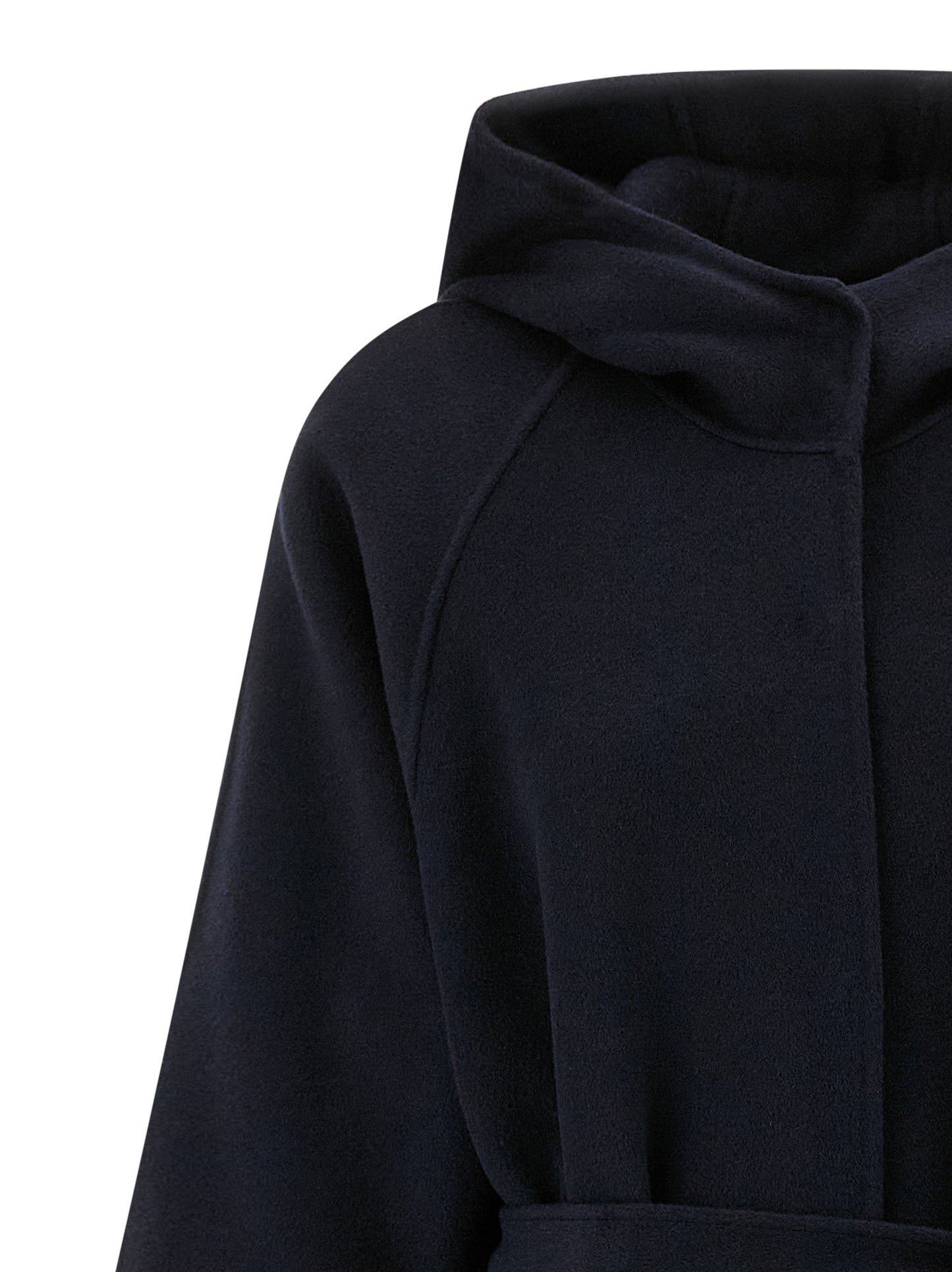 Hooded Overcoat by PINKO for women in polyamide blue features a contemporary silhouette showcasing a contemporary hooded neckline and refined hooded for a sophisticated finish.