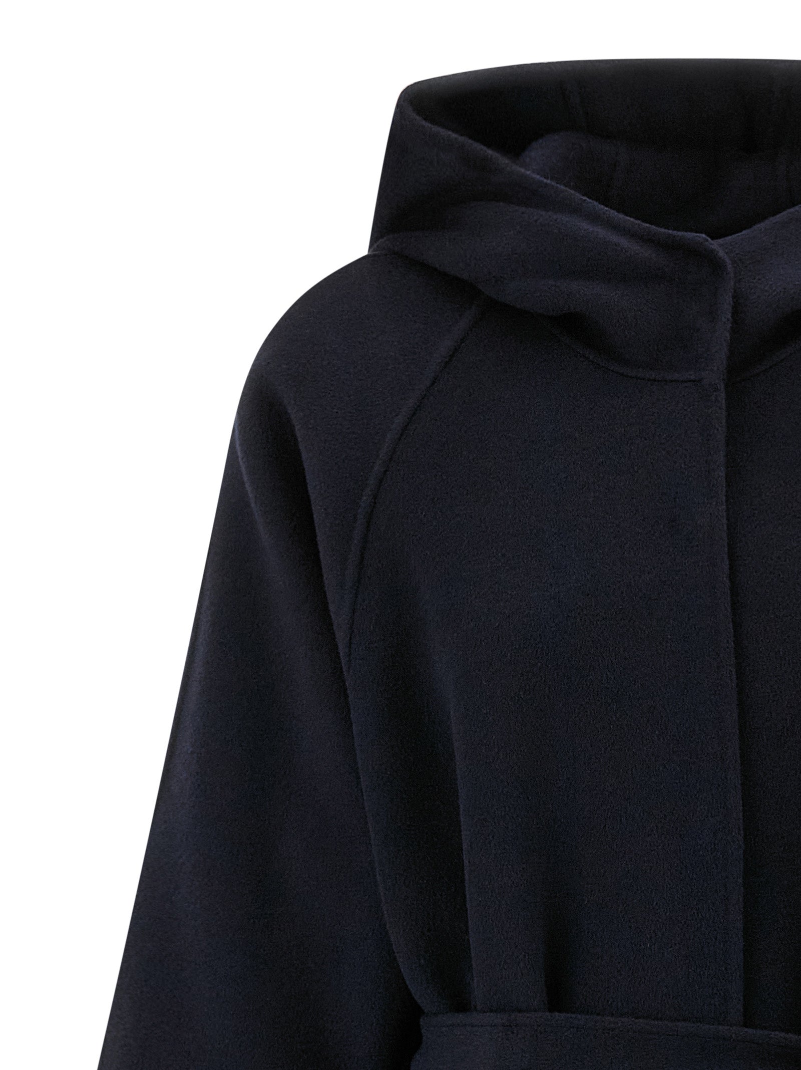 Hooded Overcoat by PINKO for women in polyamide blue features a contemporary silhouette showcasing a contemporary hooded neckline and refined hooded for a sophisticated finish.