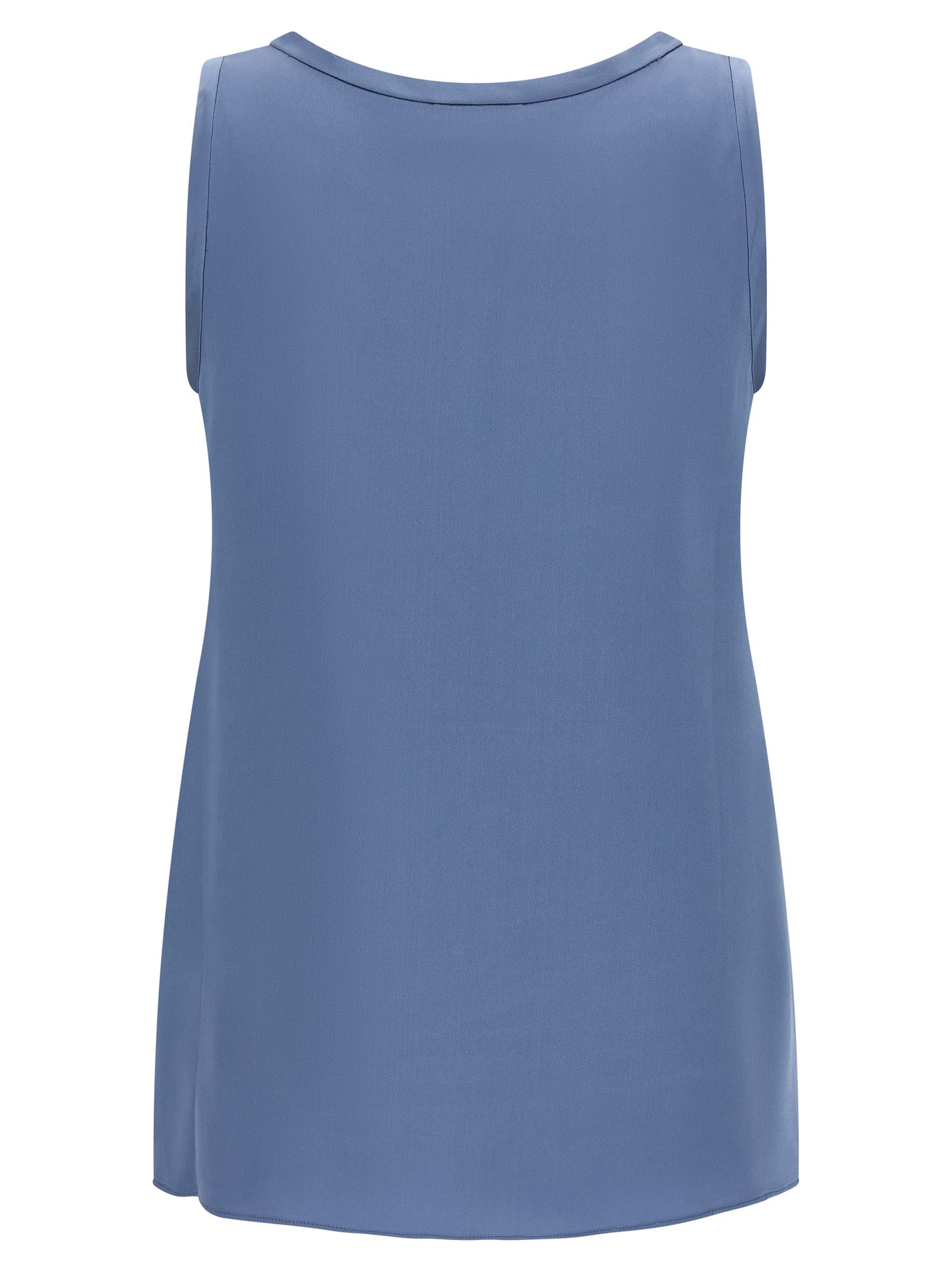 T-Shirt by Brunello Cucinelli for women in silk satin blue features an on trend silhouette, perfectly showcasing a on trend and round neckline for an elevated aesthetic.
