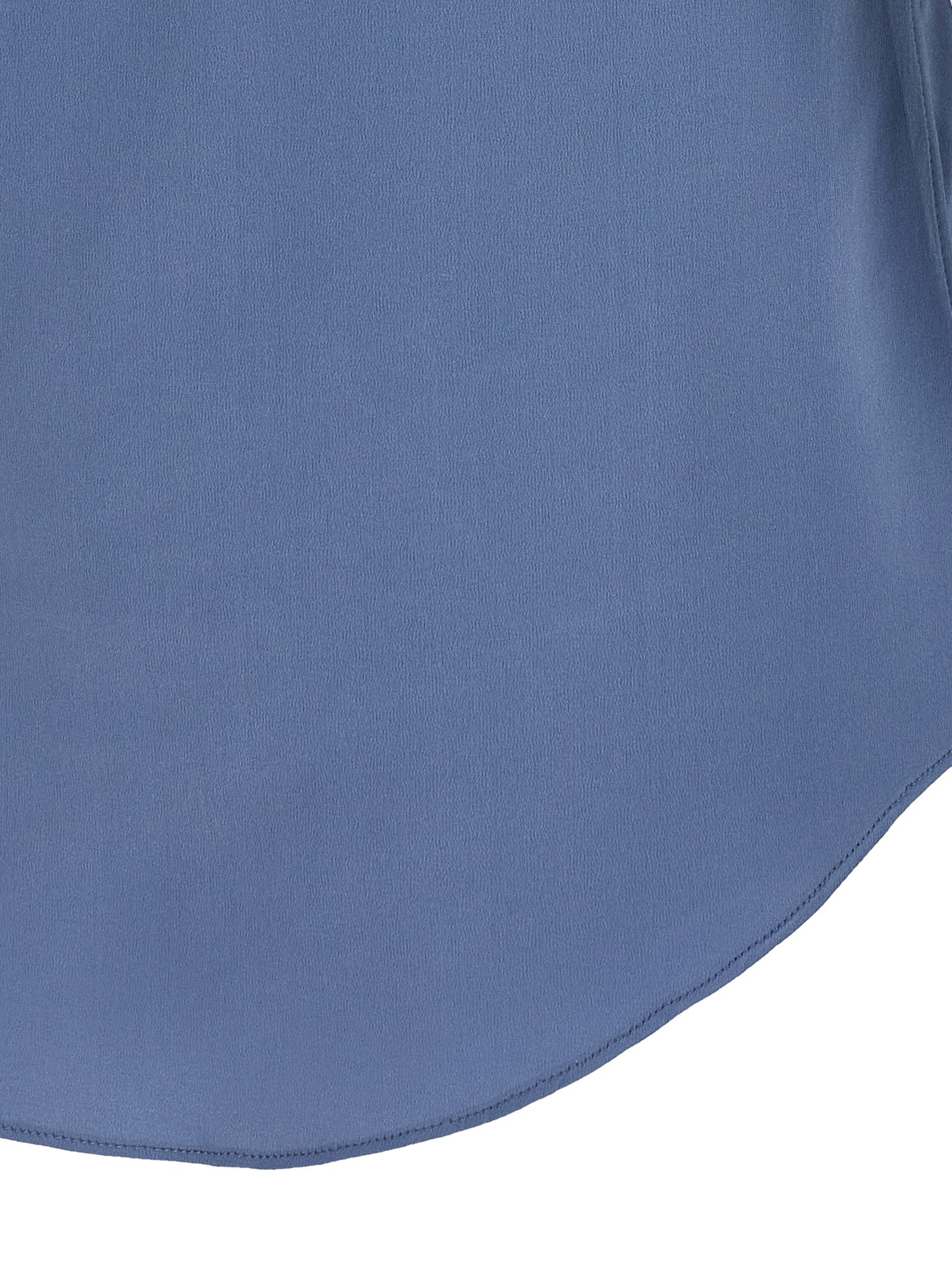 T-Shirt by Brunello Cucinelli for women in silk satin blue features a plush silhouette, showcasing a sophisticated and for a truly plush finish.