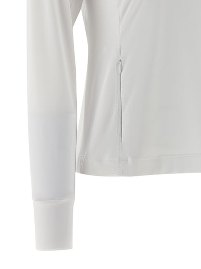 Cardigan by Brunello Cucinelli for women in stretch polyamide polyester white features an crisp silhouette, showcasing a sophisticated and detail for a truly crisp finish.
