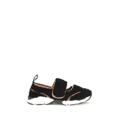 Athletic Sneakers by Marni for women in nylon black presents a sleek silhouette, perfectly capturing the athletic style essence of Women's Athletic Nylon Sneakers with its sleek design and premium finish.
