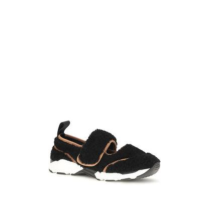 Athletic Sneakers by Marni for women in nylon black features an effortless chic silhouette, showcasing the signature athletic style of the Women's Athletic Nylon Sneakers collection with a truly effortless chic finish.