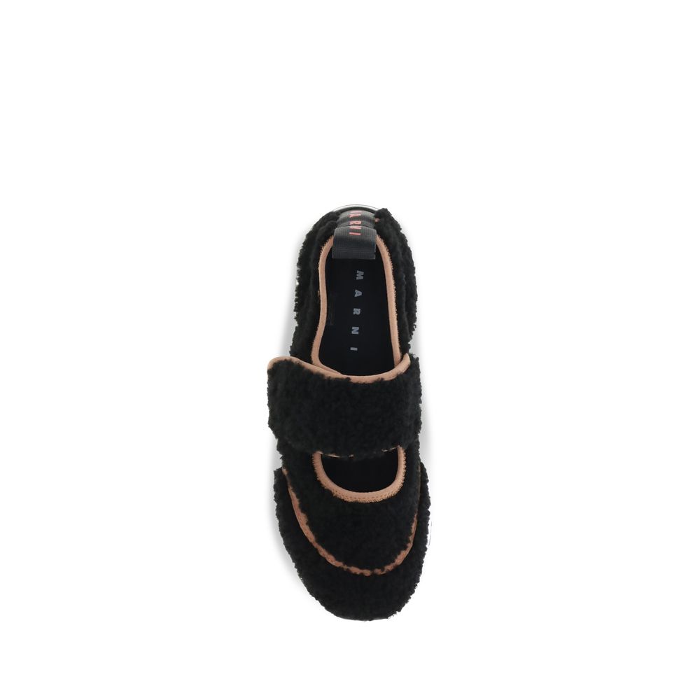 Athletic Sneakers by Marni for women in nylon black features an timeless silhouette from the Women's Athletic Nylon Sneakers collection, showcasing a timeless athletic style for a timeless look.