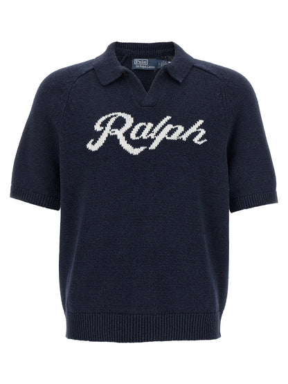 Polo Ralph Lauren Men's V Neck Linen & Cotton Cardigan - Blue