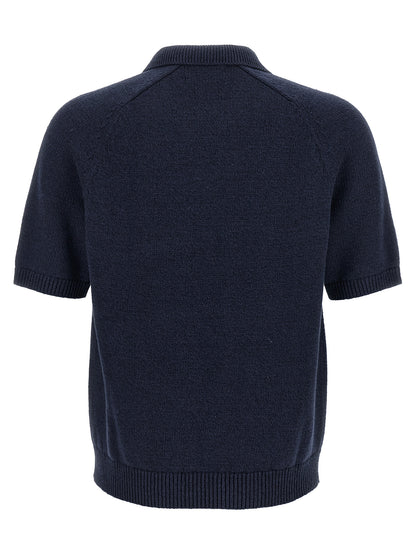 Polo Ralph Lauren Men's V Neck Linen & Cotton Cardigan - Blue