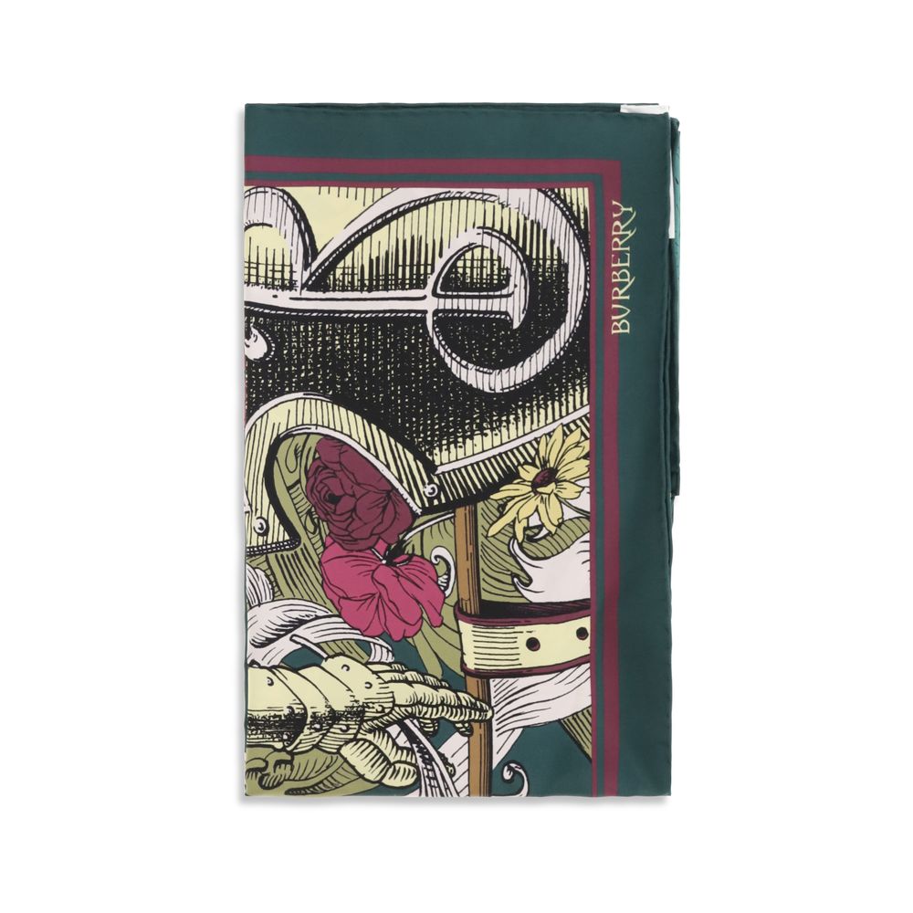 Scarf by Burberry for men in silk twill bicolour & print features a snug silhouette, perfectly showcasing the elegant drape and premium finish of the Silk Twill Scarf.