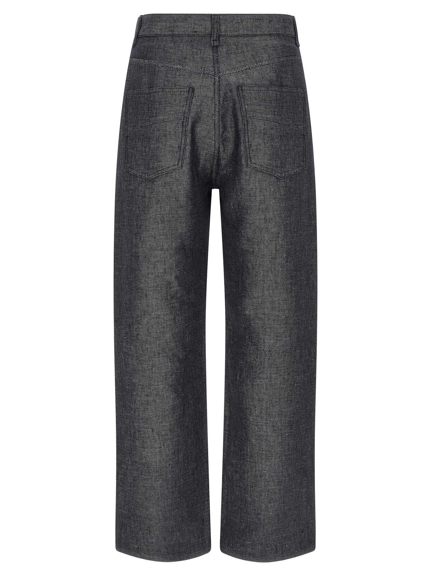 Jeans by Fendi for men in silk linen & denim cotton gray & signature features a refined silhouette with a refined straight-leg & wide, defined by a and a refined long for a refined finish.