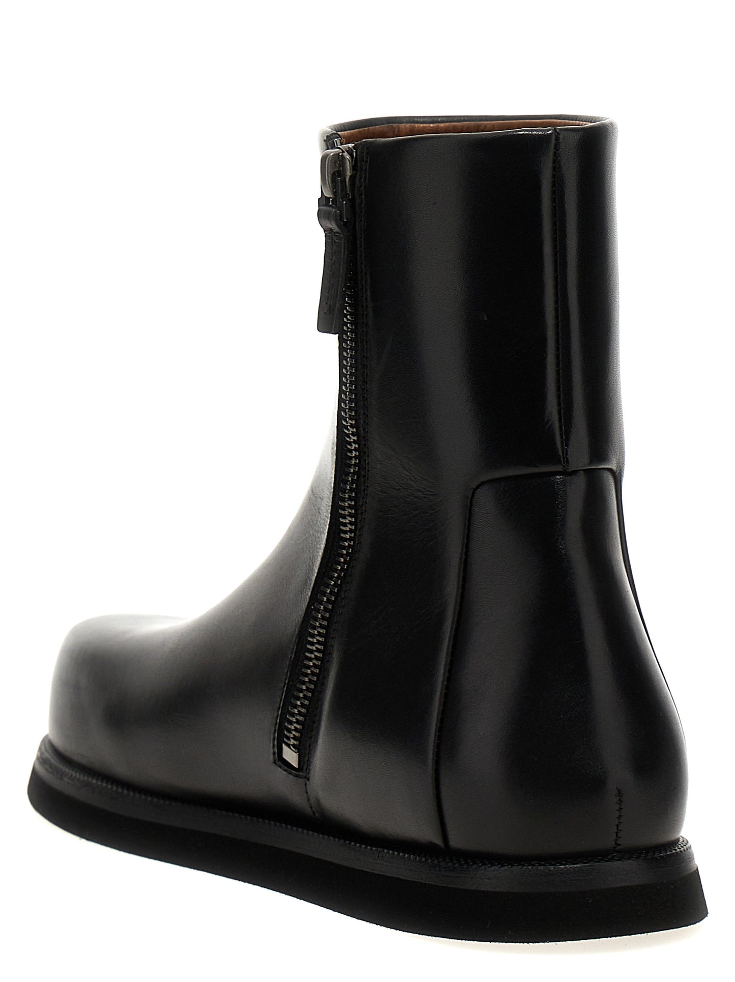 Ankle Boots by Marsell for women in calfskin leather black showcases a impeccable silhouette as Women's Calfskin Leather Ankle Boots, artfully defined by a impeccable and a impeccable .