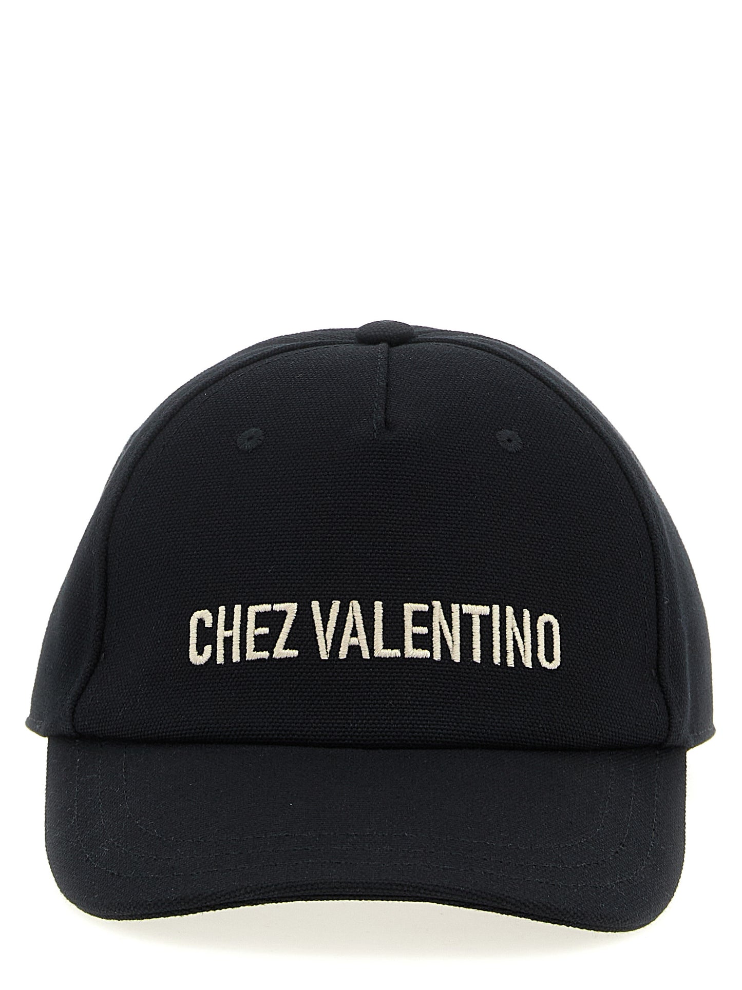 Baseball Cap by Valentino Garavani for men in cotton black presents a tailored silhouette, perfectly capturing the essence of Cotton Baseball Cap with its tailored finish and superior craftsmanship.