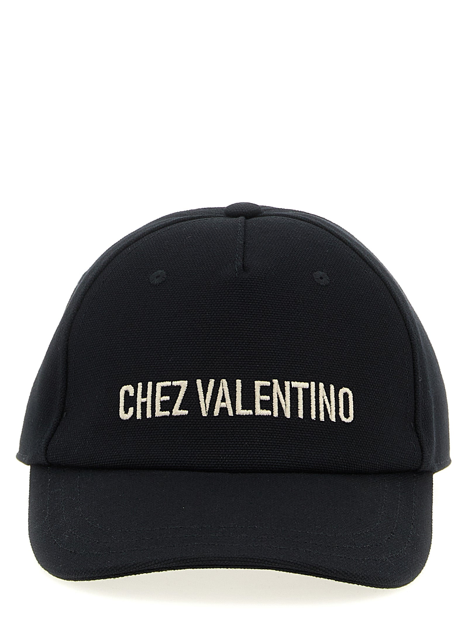 Baseball Cap by Valentino Garavani for men in cotton black presents a tailored silhouette, perfectly capturing the essence of Cotton Baseball Cap with its tailored finish and superior craftsmanship.