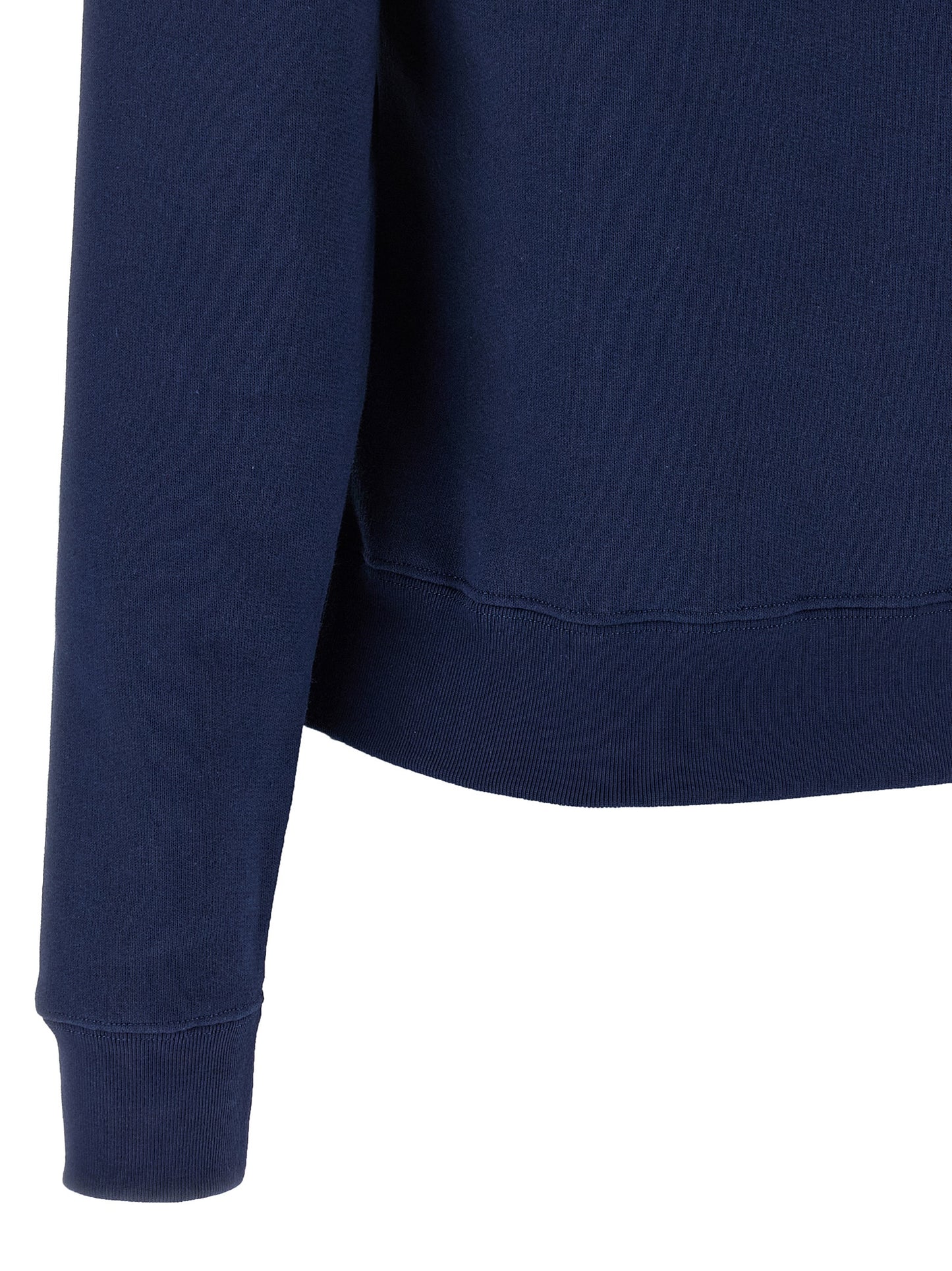 Sweatshirt by Valentino Garavani for women in cotton blue features an provocated silhouette, detailed with a provocated and a refined for a sophisticated aesthetic.
