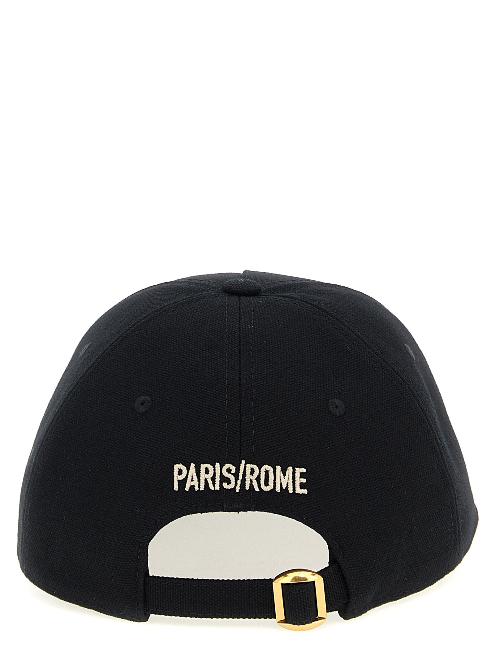 Baseball Cap by Valentino Garavani for men in cotton black features a distinguished silhouette, showcasing the distinguished design of the Cotton Baseball Cap for a sophisticated, elevated look.