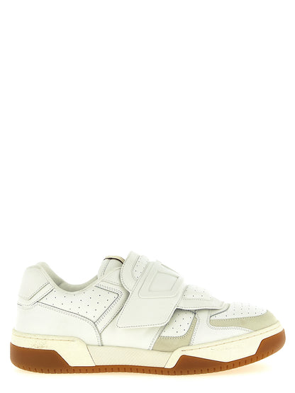 Athletic Sneakers by Valentino Garavani for men in suede calf leather white & signature showcases a architectural silhouette, artfully capturing the essence of the V Logo Men's Athletic Suede Calf Leather Sneakers with its signature architectural athletic style construction.